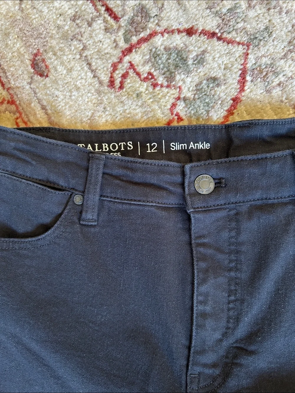 Talbots Flawless Black Slim Ankle Jeans EUC - Picture 5 of 11